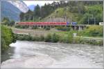 RE1133 nach St.Moritz mit Ge 4/4 III 652 in Reichenau-Tamins. (10.09.2013)