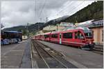 ABe 8/12 3507 und 3508 fahren als Bernina Express 953 nach Tirano.