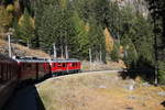 Im Regio nach St.Moritz zwischen Poschiavo und Cavaglia.18.10.17