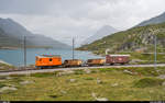 Fotofahrt mit dem RhB De 2/2 151 auf dem Berninapass am 13.