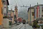 Der letzte Tag der 
„la belle dame der Romandie“
am Bernina.
Impressionen von der ABSCHIEDSTOURNEE DER BB 81 von Le Prese, verewigt bei viel Regen am 9. Oktober 2022.
Am  18. Oktober 2022 wurde die BC Ge 4/4 181, ehemals RhB, bei herrlichem Wetter in Vevey abgeladen. Anschliessend soll sie in eigener Kraft nach Chaulin gefahren sein.
Foto: Walter Ruetsch 