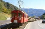 RhB - ABe 4/4 I 30 am 20.10.1998 in Campocologno - Gleichstromtriebwagen Bernina - Baujahr 1911 - SIG/Al/SAAS - 450 KW - Gewicht 32,00t - 1./2.Klasse Sitzpltze 12/29 - LP 14,66m - zulssige