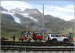 Umfangreiche Kabelarbeiten sind ntig, um die Station zu automatisieren und fernzusteuern. Die Kehrseite der Medallie, wieder wird eine Station geschlossen und hunderte von Wanderern werden tglich vor verschlossenen Tren stehen. (10.09.2008)