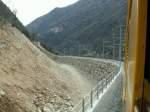 Im Dezember 2008 wurde das Bahntrassee oberhalb von Brusio,nahe dem Kreisviadukt durch Steinschlag auf einer lnge von 250m verschttet und der Bahnverkehr somit zwischen Poschiavo u.Tirano