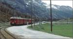 So sah es frher mal bei Bernina Suot aus, als die Bahn noch mehr Platz beanspruchte als die Strasse.