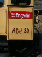 Berninabahn,Triebwagen ABe4 No.30(1910),Beschriftung