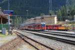 Der Bernina Express am 17.08.11 in Pontresina