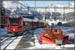 Spurpflug Xk 9143 steht allzeit bereit in Pontresina.