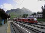 ABe 8/12 3506 ''Anna von Planta'' am 9.9.2012 in Pontresina als D 950 ''Bernina-Express'' nach Chur.