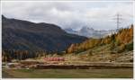 R1637 mit Allegra nach Tirano bei Bernina Suot. (11.10.2012)