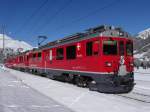 ABe 4/4 III 54 und ABe 4/4 III 52 zwischen Punt Muragl Staz und Pontresina.

26-01-2015