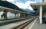 Blick auf den Bahnhof Zernez am 23.7.2014