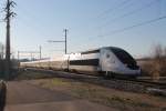 TGV 4410 als TGV Lyria 9284 nach Paris Gare-de-Lyon.