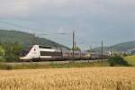 Am 25.Juli 2013 war TGV  Lyria  4410 zwischen Tecknau und Sissach mit einem weiteren TGV auf dem Weg nach Basel SBB.