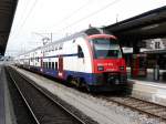 SBB - Triebzug RABe 514 007-4 im Bahnhof Rapperswil am 26.07.2015