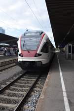 SINGEN/Hohentwiel (Landkreis Konstanz), 16.09.2017, 521 206 der SBB Deutschland GmbH als Regionalbahn nach Engen im Bahnhof Singen (Hohentwiel)