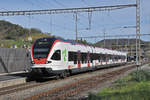 RABe 521 026, auf der S3, verlässt den Bahnhof Gelterkinden.