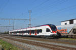 RABe 521 016, auf der S1, fährt beim Bahnhof Rheinfelden ein.