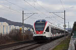 RABe 521 014, auf der S3, fährt Richtung Bahnhof Lausen.