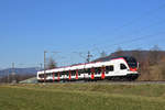 RABe 521 027, auf der S3, fährt Richtung Bahnhof Sissach.