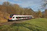 RABe 521 204 als SBB 87671 Engen - Konstanz zwischen Mhlhausen und Singen(Htw). 03.01.12