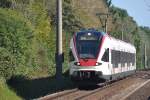 KONSTANZ (Landkreis Konstanz), 27.09.2014, 521 206 der SBB GmbH als Regionalbahn von Konstanz nach Engen bei der Einfahrt in den Bahnhof Wollmatingen