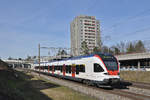 RABe 523 034, auf der S3, fährt Richtung Bahnhof SBB.