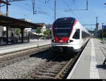 SBB - RABe 523 061 bei der einfahrt im Bhf. von Sempach-Neuenkirch am 02.09.2023