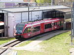 SBB - Triebwagen RABe 2/8  526 281-6 beim verlassen der SBB Waschanlage in Biel am 28.03.2017