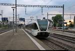 RABe 526 728-1 (Stadler GTW) der S-Bahn St. Gallen (Thurbo AG) als S2 von St. Gallen (CH) nach Altstätten SG (CH) verlässt den Bahnhof Rorschach auf Gleis 4.
[10.7.2018 | 20:29 Uhr]