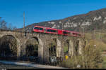 SBB RABe 526 280 (ex-BLS, ex-RM) überfährt am 10.