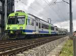 RBDe 565 742  St-Blaise  hinten an der S52 nach Bern, am 6.7.18 zwischen Westside und Bümpliz Nord.