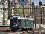 SBB Historic: Die SBB BDe 4/4 Nr. 1643  Wyländerli  fährt im Bild, aus dem Bahnhof Lausanne und fährt weiter nach Vevey. Das  Wyländeli  verkehrte am 8. April 2017 als Sonderzug von Vevey- Puidoux Chexbres - Lausanne- Vevey. 