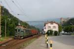 BDe 4/4 1632 mit Mllzug bei der Ausfahrt aus Klus in Richtung Oensingen am 29.08.2008.