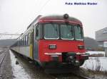 RABDe 510 005 in Schaffhausen Herblingen, Diese Mirage wartet in einem Schrecklichen Zustand auf den Abbruch. 1.2.09