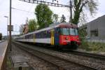 RABDe 510 015 und RABDe 510 014 am 18.4.2008 als S16 zwischen Ksnacht und Erlenbach. 