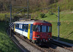 Extrazüge vom 22. April 2017.
SBB/OeBB/DSF: Wallisexpress unterwegs bei Burgdorf mit RBe 1405 und RBe 540 074-2.
Foto: Walter Ruetsch
