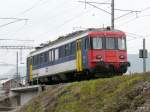 OeBB - Triebwagen RBe 4/4  205 abgestellt im Bahnhofsareal in Sissach am 07.04.2013