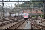 RABDe 500 016-6  Alice Rivaz  als IC 521 (IC 5) von Genève-Aéroport (CH) nach Zürich HB (CH) schlängelt sich in den Bahnhof Olten (CH) auf Gleis 7.
[10.7.2018 | 13:20 Uhr]