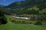 RABDe 500 024-5 nähert sich am 19.07.2016 Rodi-Fiesso.