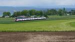 Im Rahmen des internationalen Festwochenendes  150 Jahre Seelinie und Trajekt  rund um den Bodensee verkehrte ein Fernverkehrs-Doppelstockzug als Extrazug zwischen Rorschach, Romanshorn und