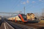 RABe 502 405-9 Twindexx durchfährt den Bahnhof Rupperswil. Die Aufnahme stammt vom 17.01.2020.