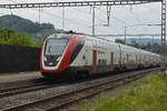 RABe 502 201-9 Twindexx, durchfährt den Bahnhof Gelterkinden. Die Aufnahme stammt vom 13.05.2020.