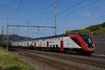 RABe 502 201-2 Twindexx durchfährt den Bahnhof Gelterkinden. Die Aufnahme stammt vom 25.08.2020.