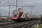 RABe 502 209-5 Twindexx durchfährt am 08.02.2024 den Bahnhof Muttenz.