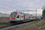 RABe 511 120 fährt Richtung Bahnhof SBB. Die Aufnahme stammt vom 15.01.2018.