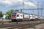RABe 511 108 durchfährt den Bahnhof Pratteln. Die Aufnahme stammt vom 01.06.2018.