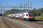 RABe 511 108 durchfährt den Bahnhof Möhlin. Die Aufnahme stammt von 28.09.2018.
