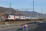 RABe 511 036 durchfährt den Bahnhof Lausen. Die Aufnahme stammt vom 23.02.2019.