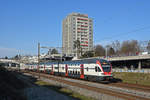 RABe 511 109 fährt Richtung Bahnhof Muttenz. Die Aufnahme stammt vom 02.01.2020.